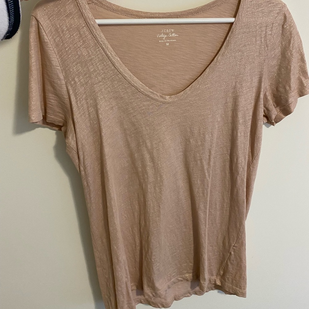 Jcrew vintage tshirt in Rose Gold shimmer color